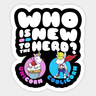 Who is new to the herd unicorn coolocorn? Sticker